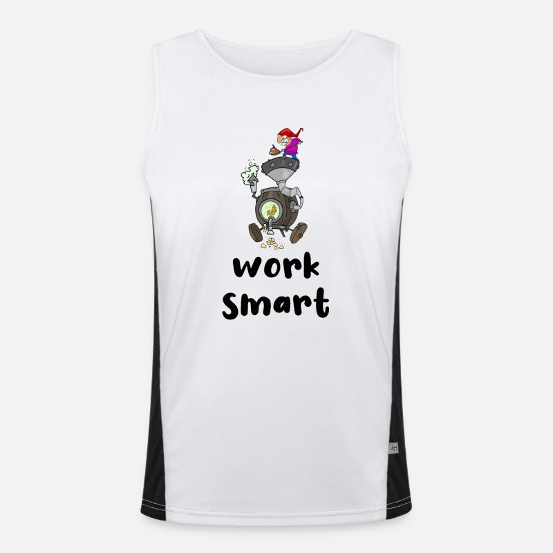 work smart Men's Functional Contrast Tank Top 