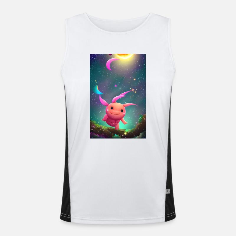 Mignon bébé Axolotl Débardeur respirant contrasté Homme 