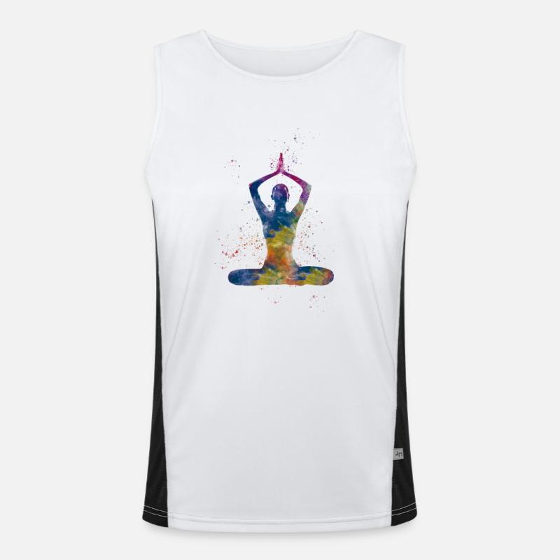 Yoga exercise Men's Functional Contrast Tank Top 