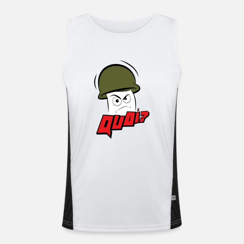 Mr Grumpy WHAT Men's Functional Contrast Tank Top 