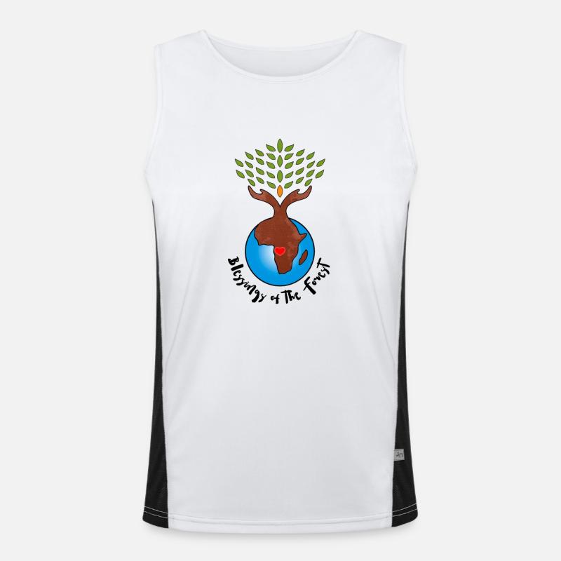 BOTF LOGO Bottom FINAL Black Débardeur respirant contrasté Homme 