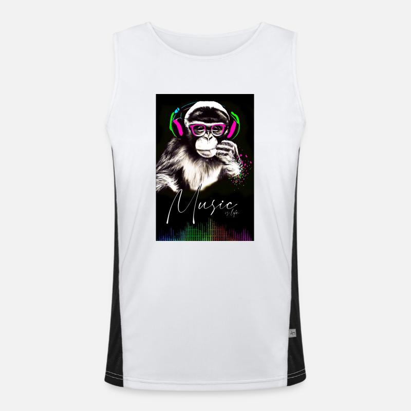 POSTER Monkey Music Men's Functional Contrast Tank Top 