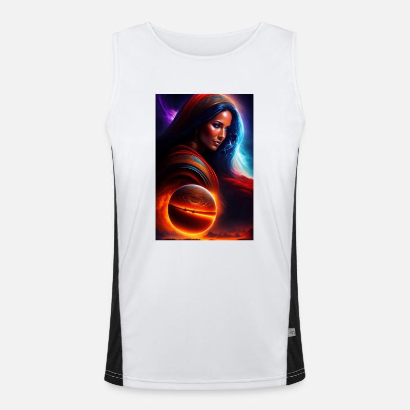 جمالكي غير كوني Funktionelles Kontrast-Tank Top für Männer 