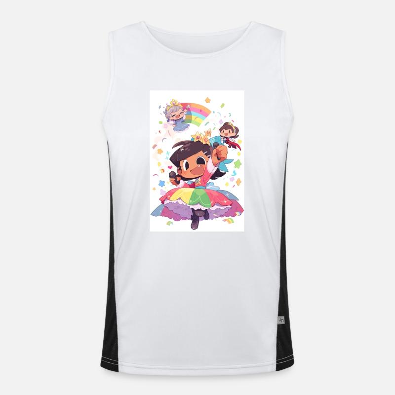 Diverses Pride-Trio: Freundschaft feiern und Funktionelles Kontrast-Tank Top für Männer 