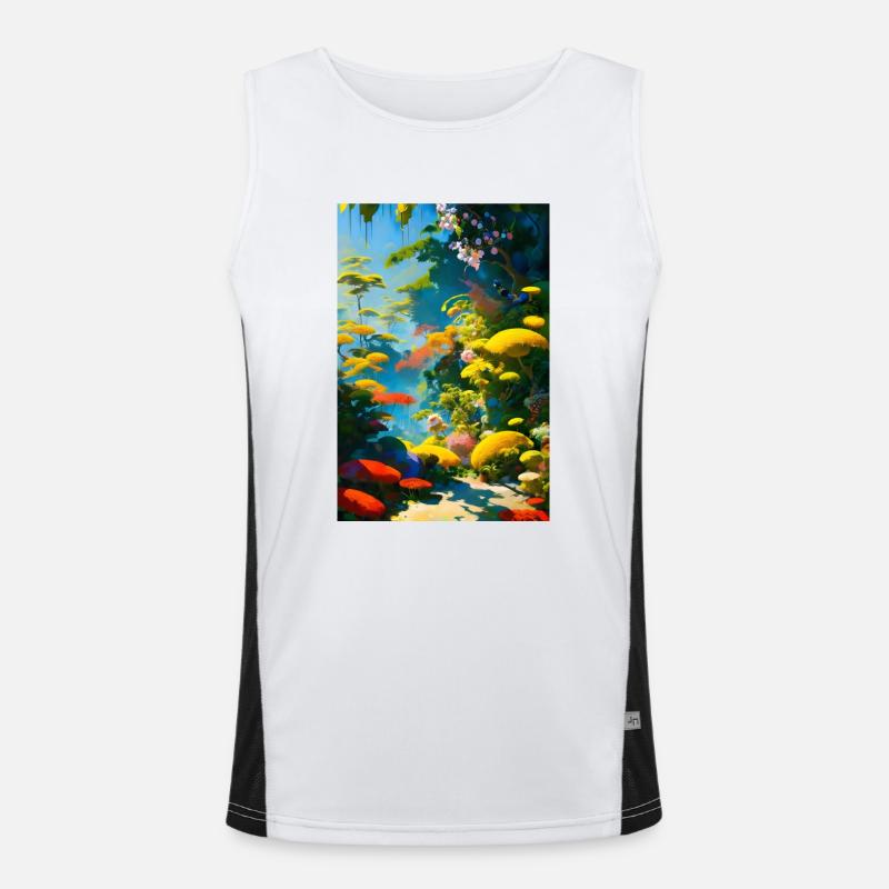 Wilderness Funktionelles Kontrast-Tank Top für Männer 