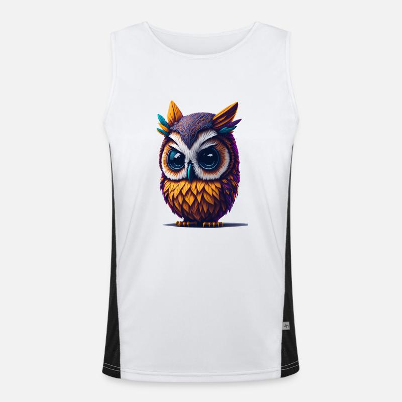 Hibou 3 Débardeur respirant contrasté Homme 