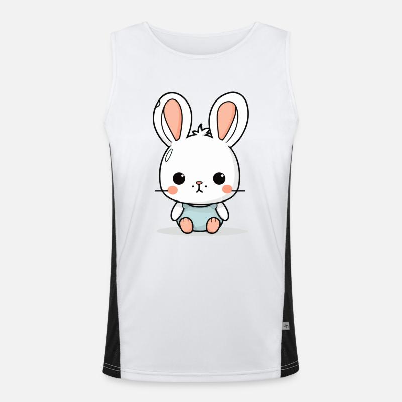 Zak le lapin blanc Débardeur respirant contrasté Homme 