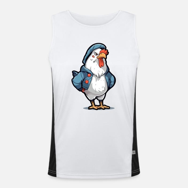 Bobby le coq grognon Débardeur respirant contrasté Homme 