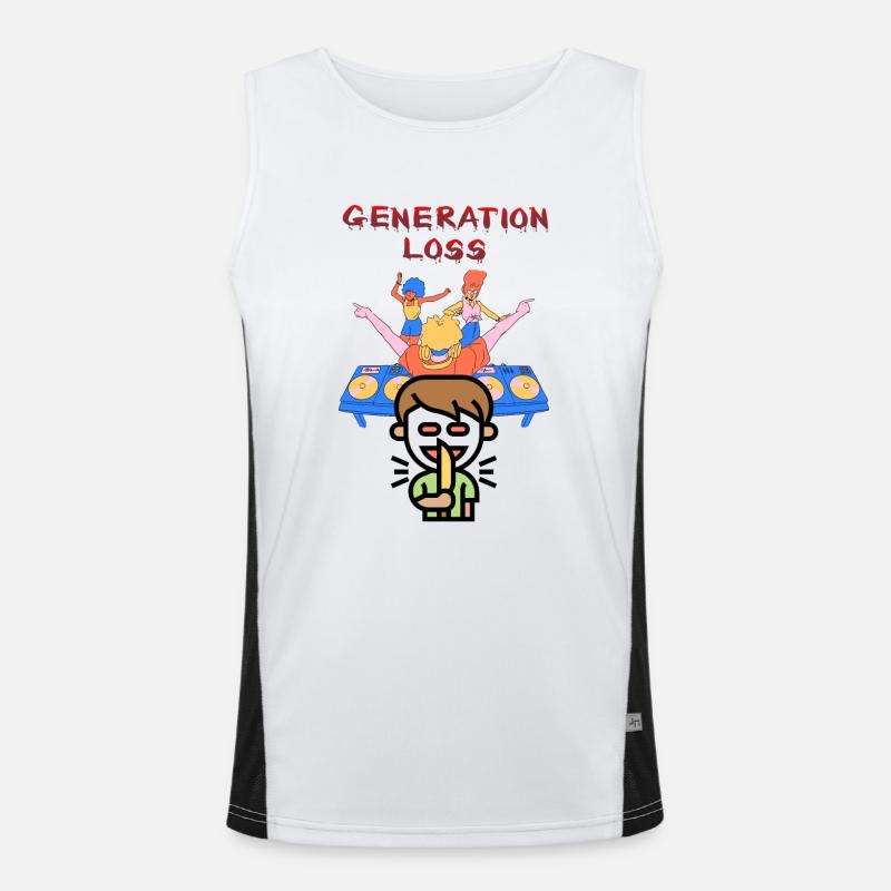 Perte De Génération Débardeur respirant contrasté Homme 