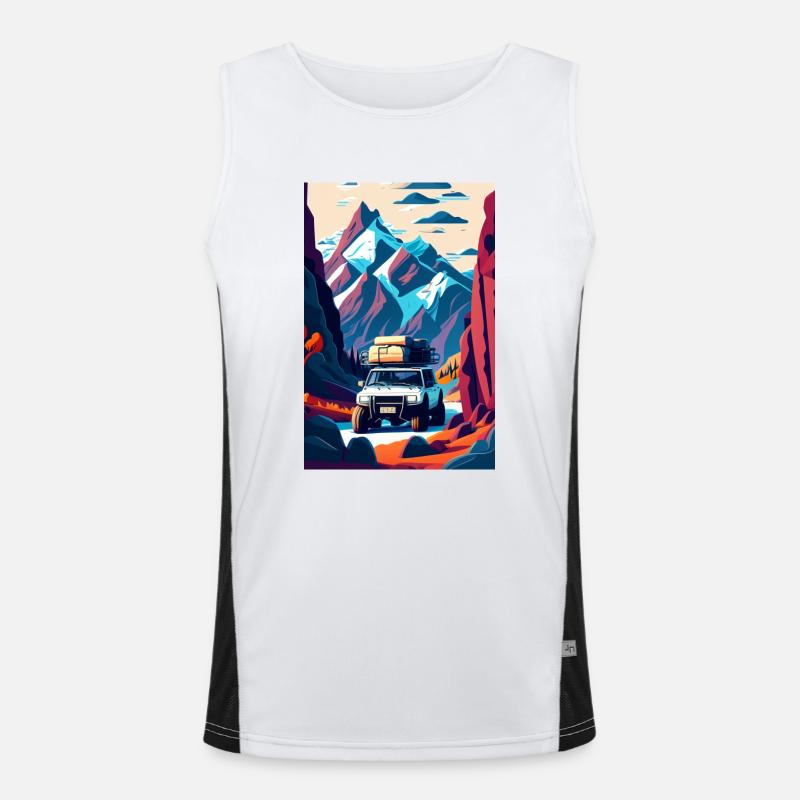 Offroad Valley Men's Functional Contrast Tank Top 