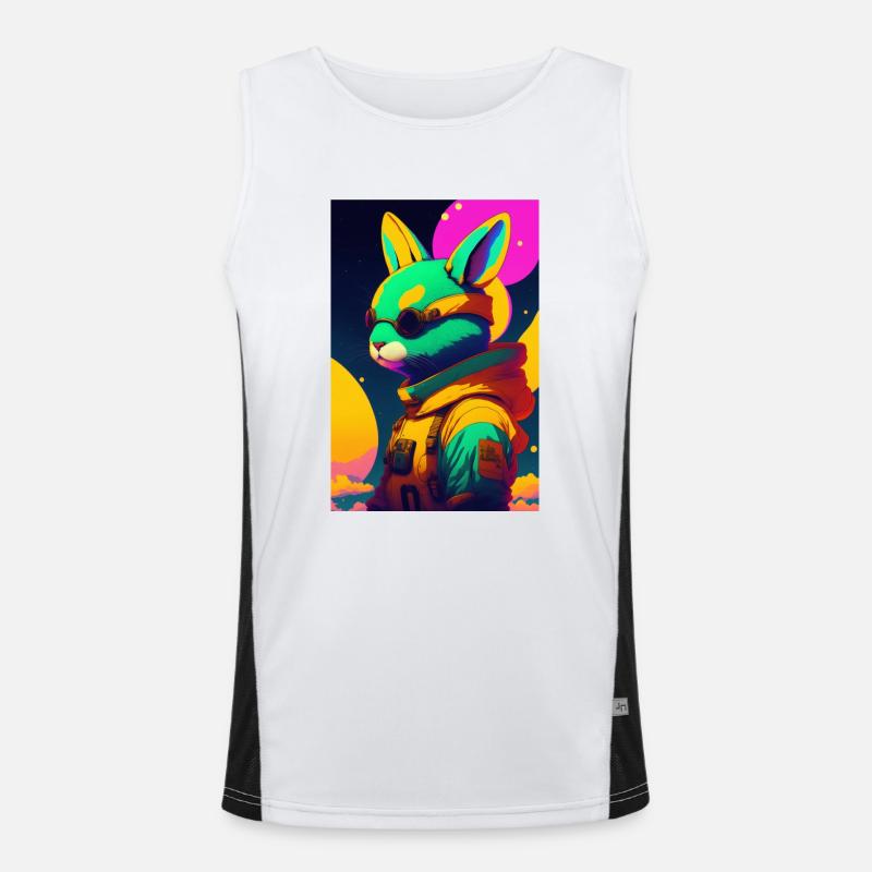 Astro Rabbit Men's Functional Contrast Tank Top 