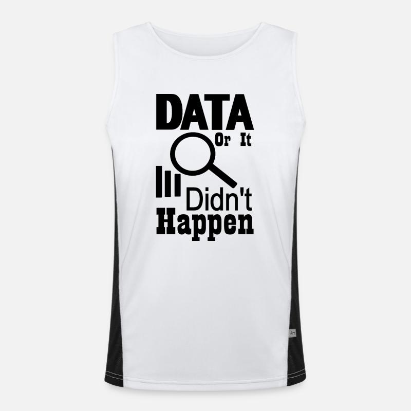 Daten oder es ist nicht passiert Funktionelles Kontrast-Tank Top für Männer 