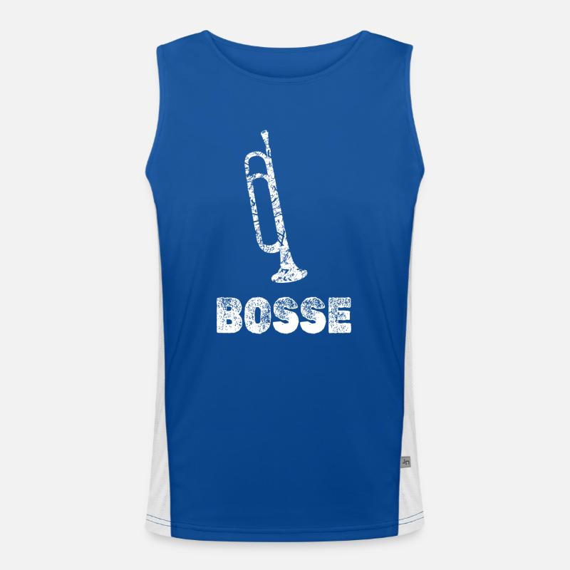 Blasmusik Bosse Funktionelles Kontrast-Tank Top für Männer 