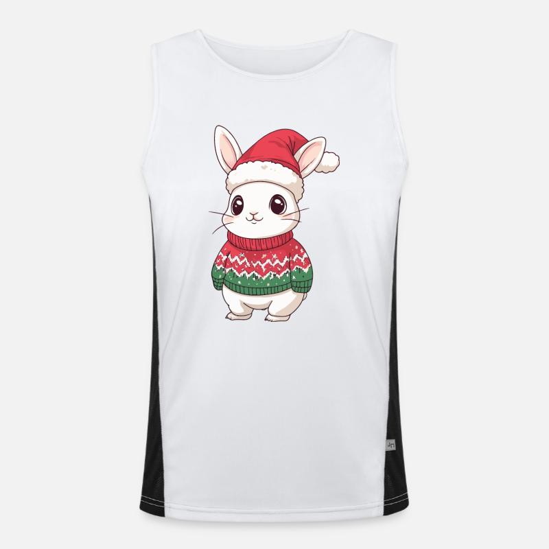 Lapin de Noël Débardeur respirant contrasté Homme 
