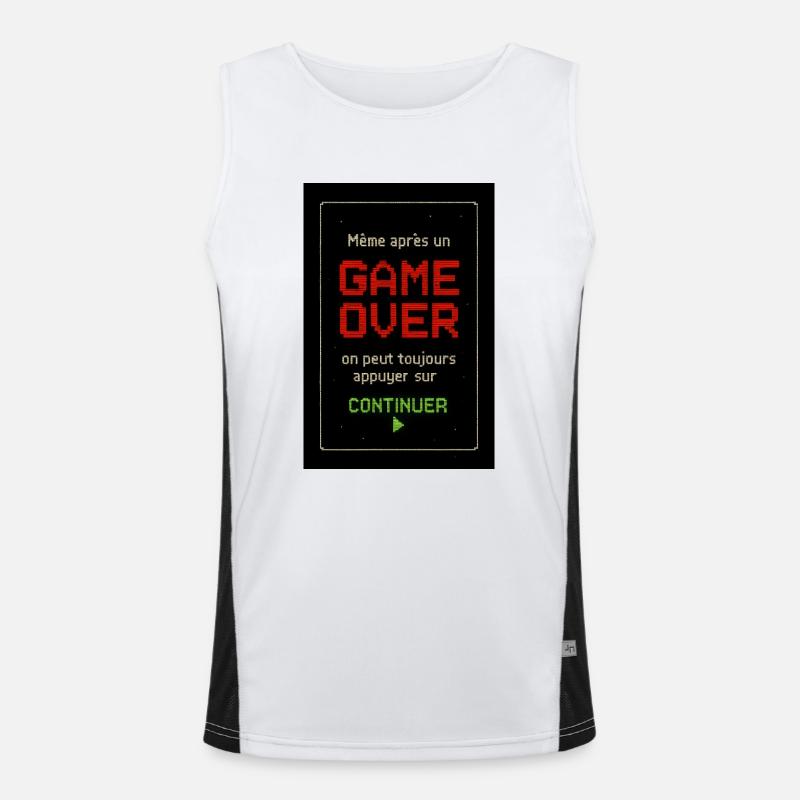 Game Over Débardeur respirant contrasté Homme 