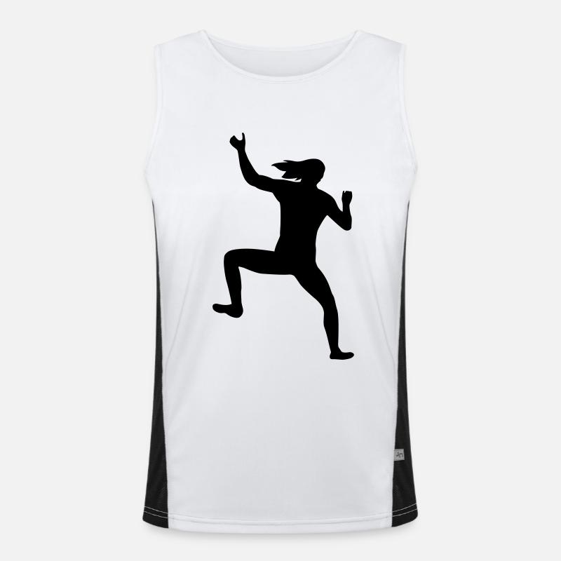 Freedom in the climbing wall Men's Functional Contrast Tank Top 