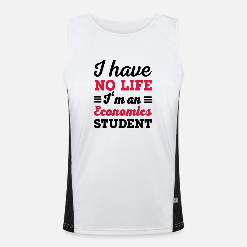 Volkswirtschaftslehre Funktionelles Kontrast-Tank Top für Männer 