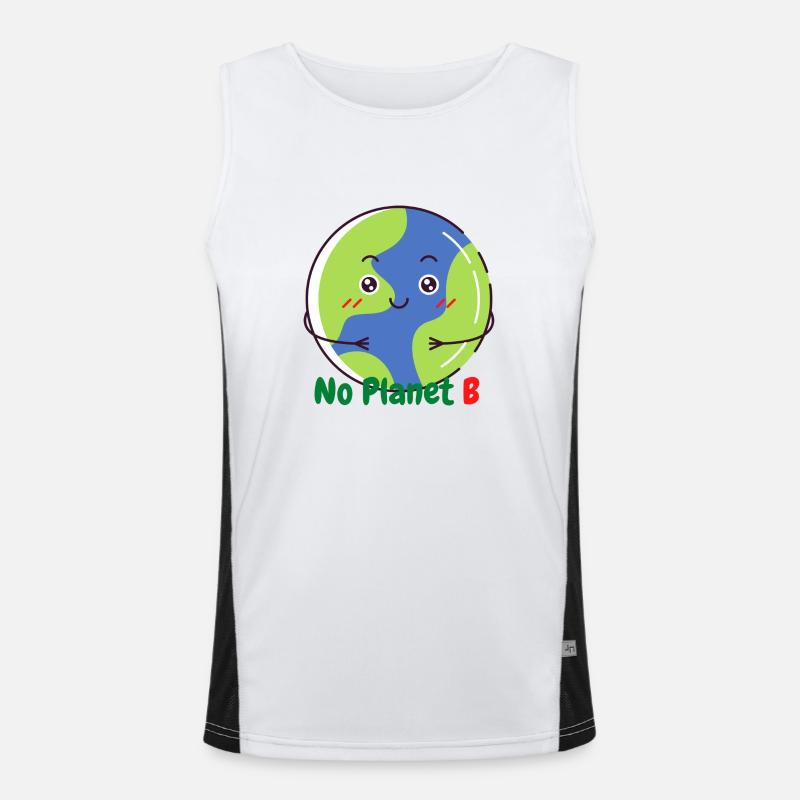 No Planet B Débardeur respirant contrasté Homme 