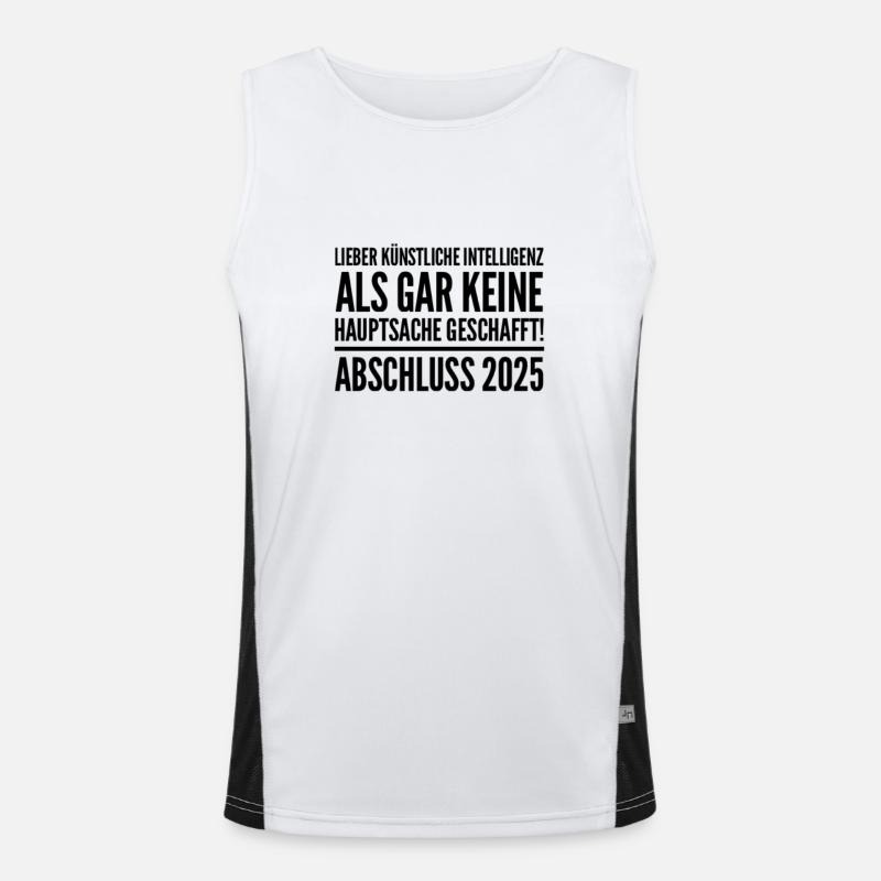 Abschluss 25 Funktionelles Kontrast-Tank Top für Männer 