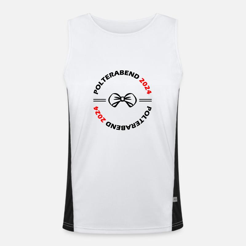 Polterabend 2024 Funktionelles Kontrast-Tank Top für Männer 