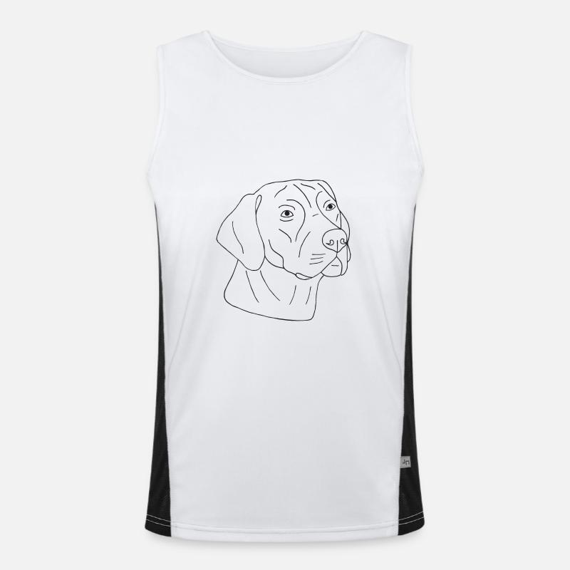Rhodesian Ridgeback Funktionelles Kontrast-Tank Top für Männer 