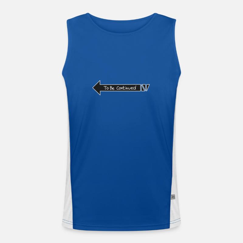To Be Countinued Men's Functional Contrast Tank Top 