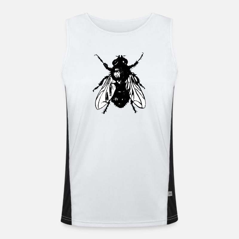 Fliege Funktionelles Kontrast-Tank Top für Männer 