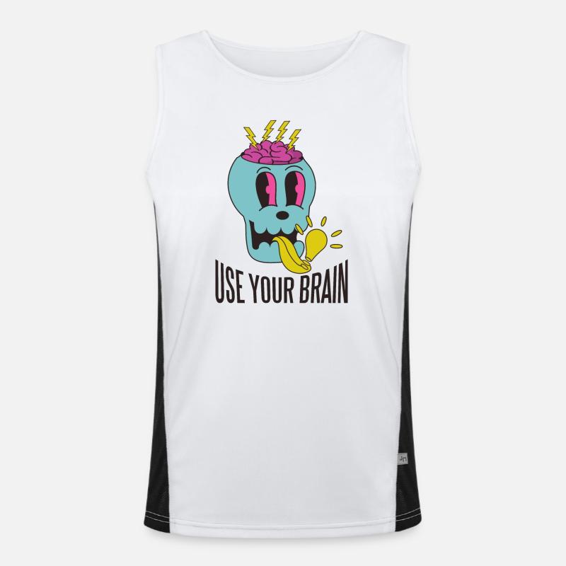 Use your brain Men's Functional Contrast Tank Top 