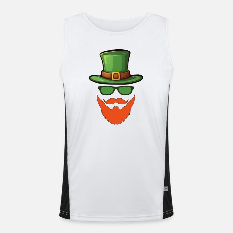 St. Patrick's Day Funktionelles Kontrast-Tank Top für Männer 