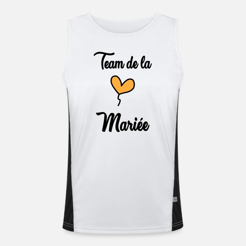 TEAM DE LA MARIEE Débardeur respirant contrasté Homme 