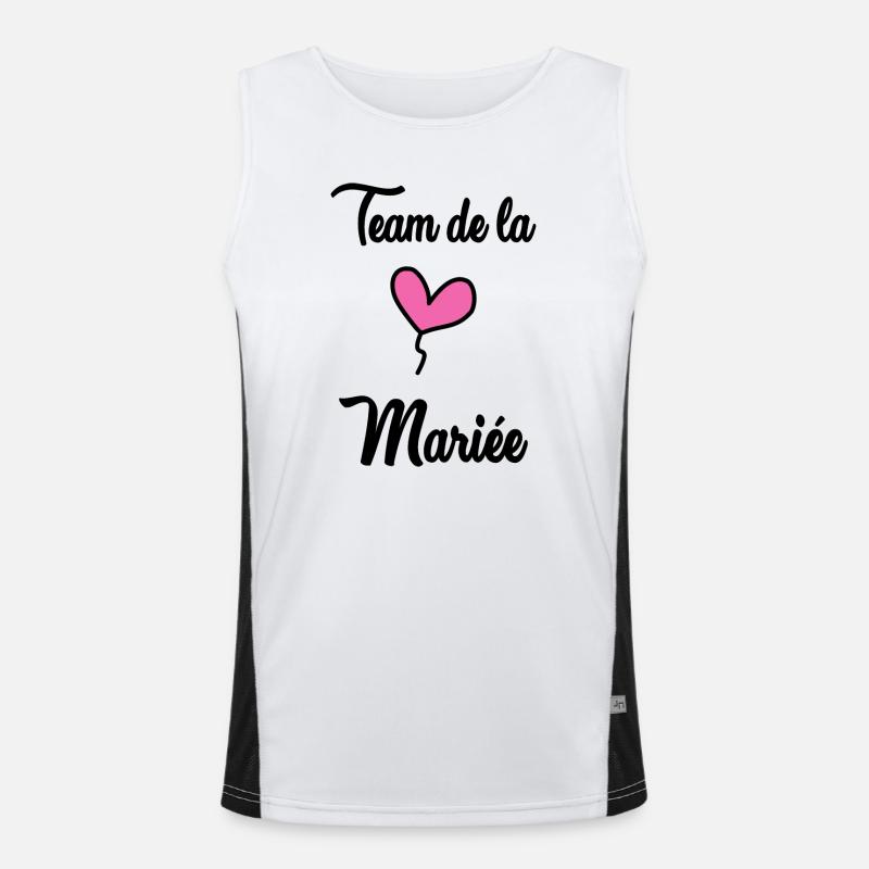 TEAM MARIEE Débardeur respirant contrasté Homme 