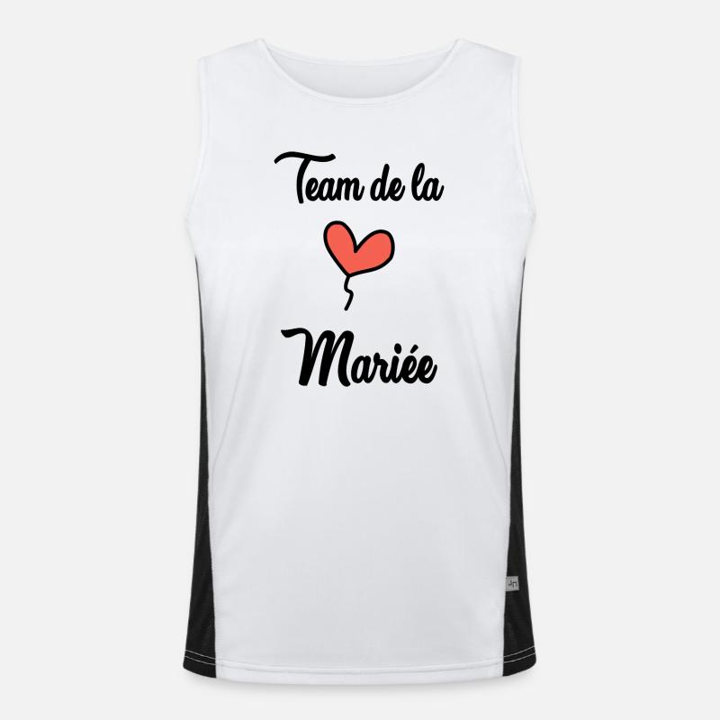 TEAM MARIEE Débardeur respirant contrasté Homme 
