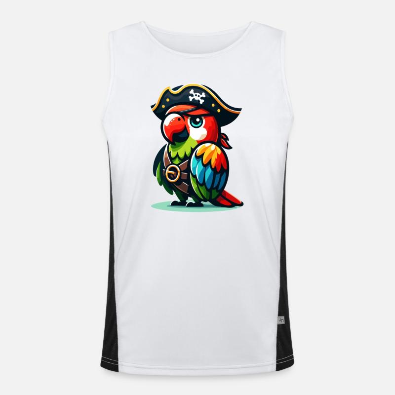 Polly la pirate : la crieuse de cape et d’épée Débardeur respirant contrasté Homme