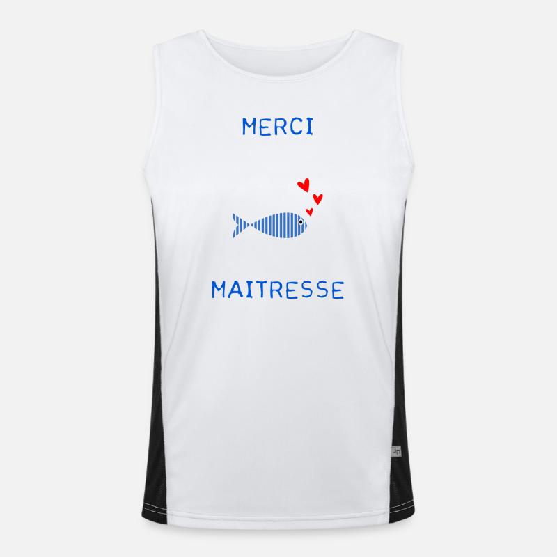 GELIEBTE. VIELEN DANK. DANKE HERRIN Funktionelles Kontrast-Tank Top für Männer 
