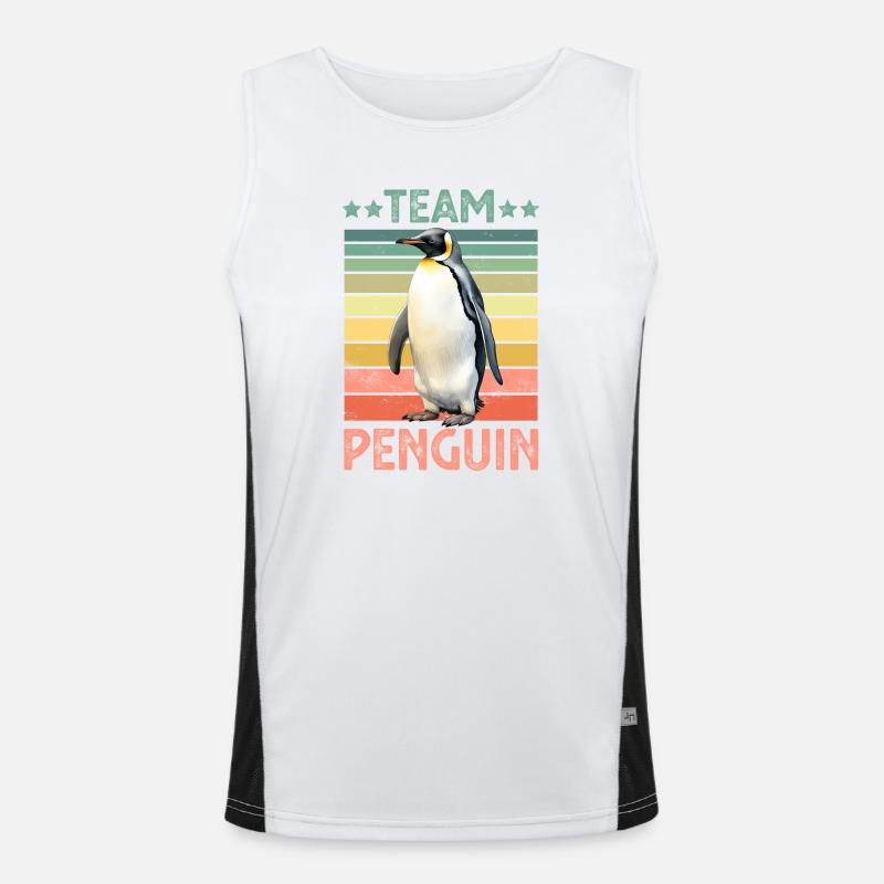 PInguin Kaiserpinguin Funktionelles Kontrast-Tank Top für Männer 