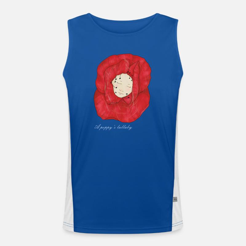 Ein einschläfernder Mohn Funktionelles Kontrast-Tank Top für Männer 