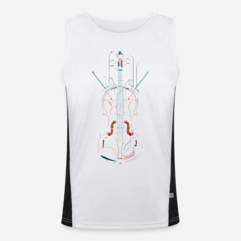 Violin Men's Functional Contrast Tank Top 