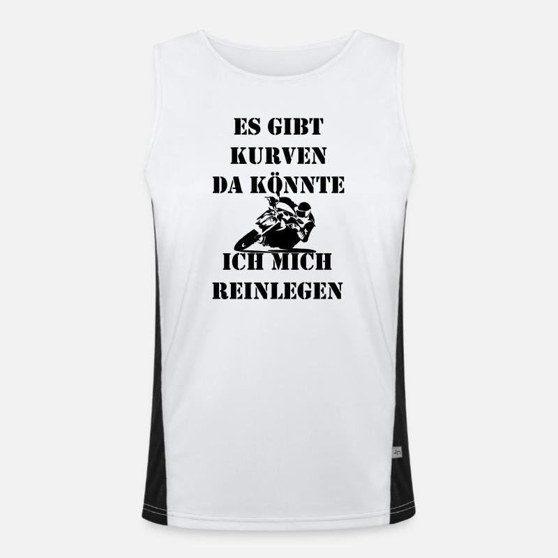 Putting in curves Men's Functional Contrast Tank Top 