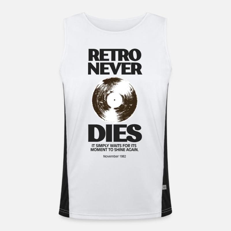Retro never dies - 1982 Funktionelles Kontrast-Tank Top für Männer 