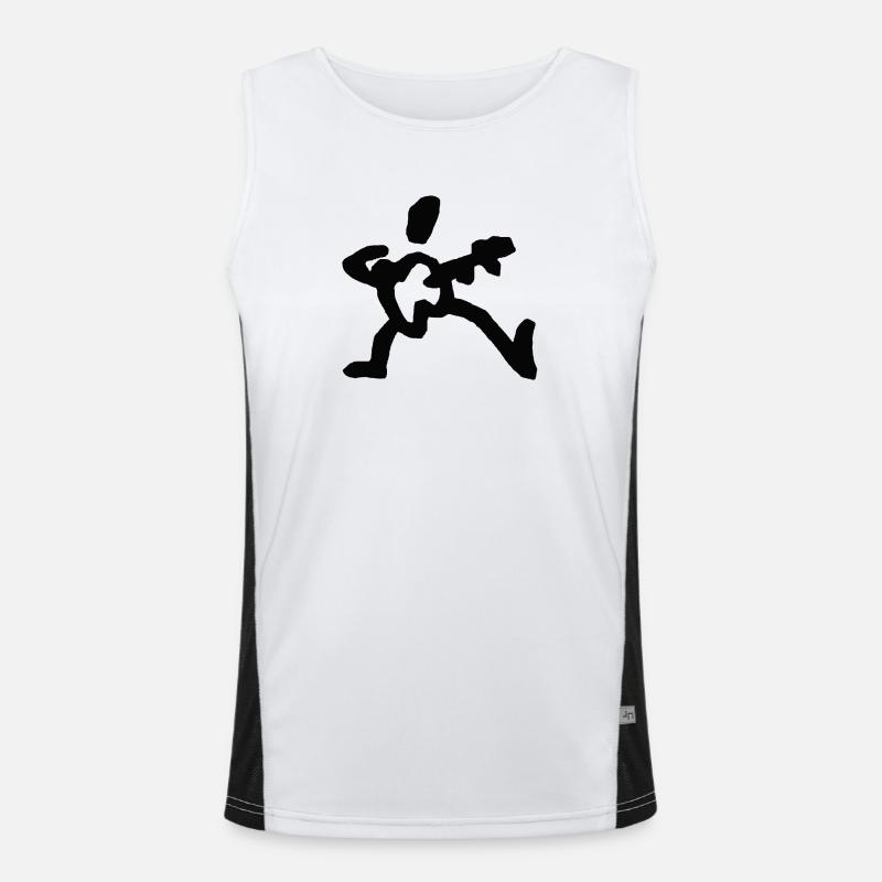 Wilderer-black Funktionelles Kontrast-Tank Top für Männer 