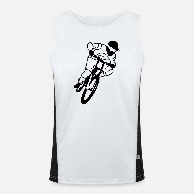 biker Men's Functional Contrast Tank Top 
