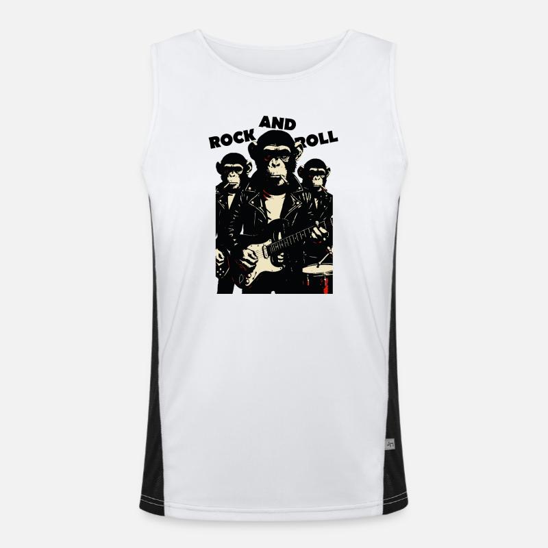 Groupe Singe Rock and Roll Débardeur respirant contrasté Homme 
