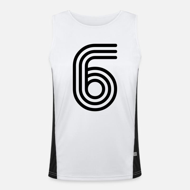 6 sechs six Funktionelles Kontrast-Tank Top für Männer 