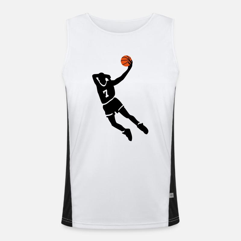 Basketball slam dunk Débardeur respirant contrasté Homme 