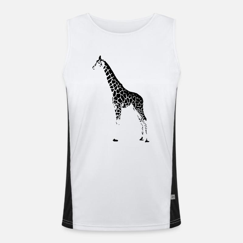 Giraffe Funktionelles Kontrast-Tank Top für Männer 