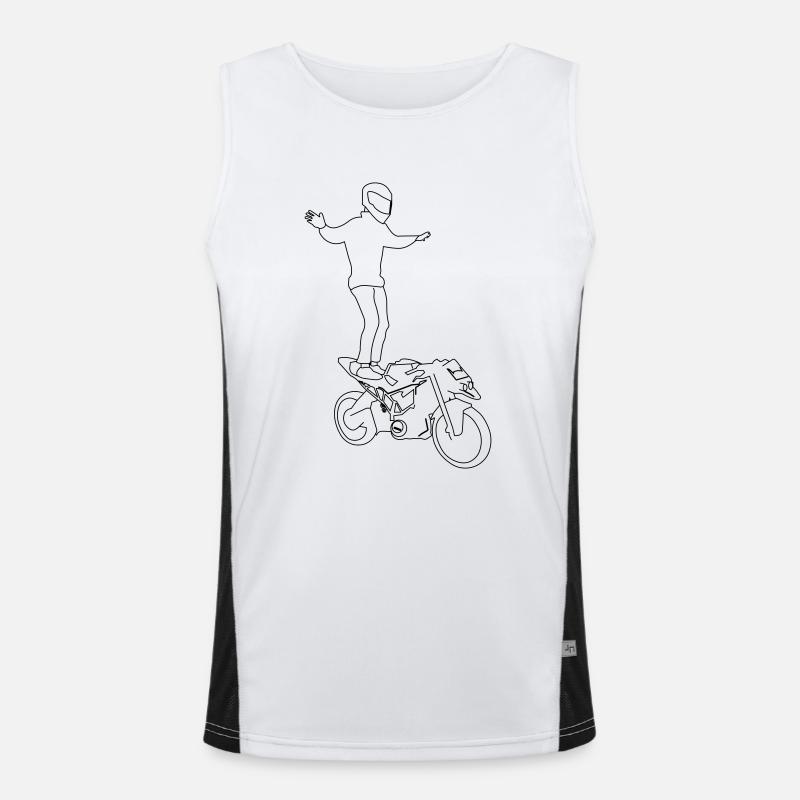 Lebensdauer Funktionelles Kontrast-Tank Top für Männer 