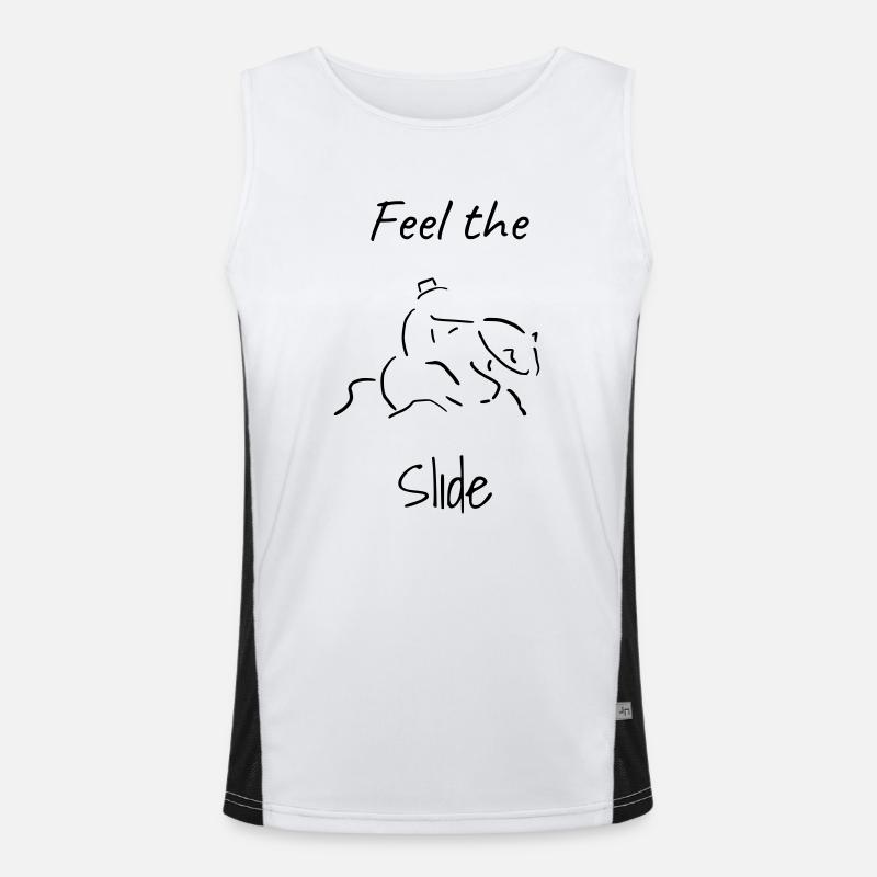 Feel the Slide Funktionelles Kontrast-Tank Top für Männer 