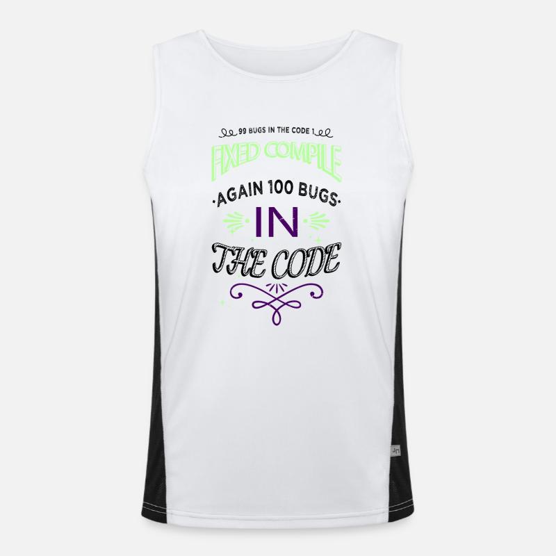 C Programmation Sharp Débardeur respirant contrasté Homme 