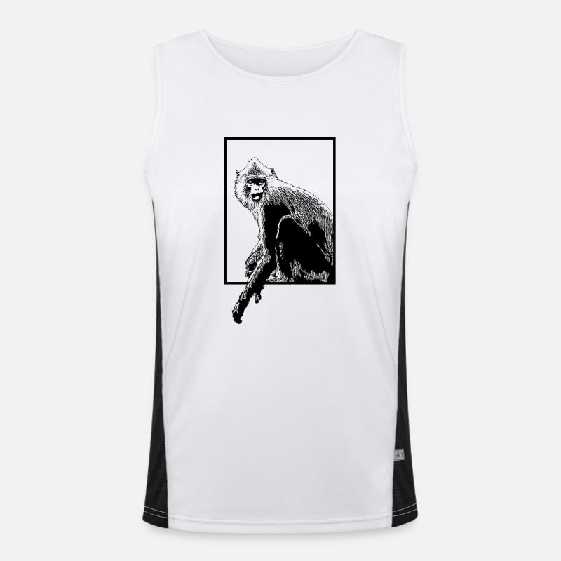 Monkey Hanuman Langure Men's Functional Contrast Tank Top 