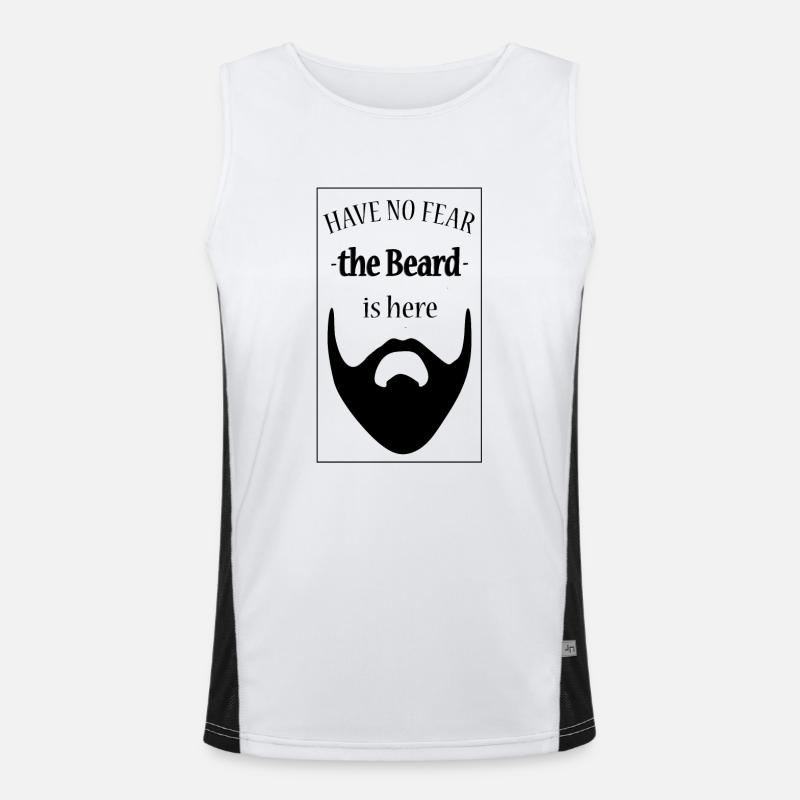 beard, bart, spruch für bartträger Funktionelles Kontrast-Tank Top für Männer 